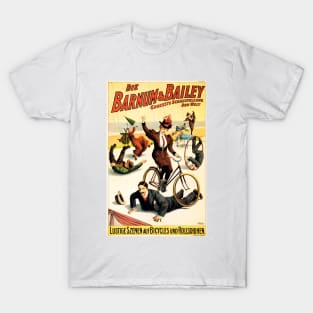 BARNUM & BAILEY AMERICAN CIRCUS Bicycles and Roller Skates 1900s T-Shirt